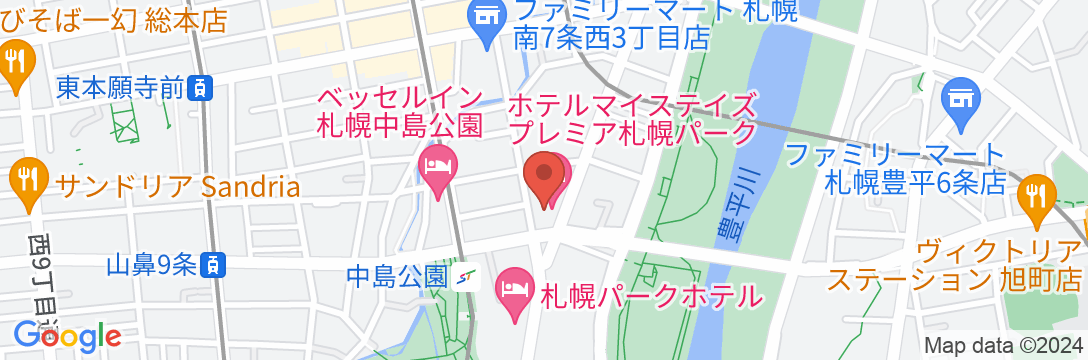 ホテルマイステイズプレミア札幌パークの地図