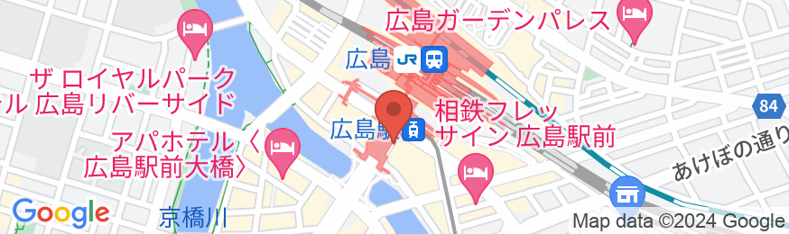 ホテル川島 広島駅直結の地図