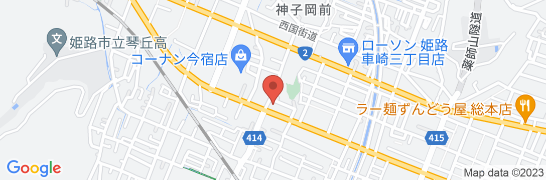ホテル姫路ヒルズ(BBHホテルグループ)の地図
