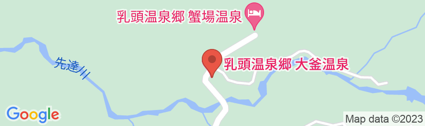 乳頭温泉郷 大釜温泉の地図