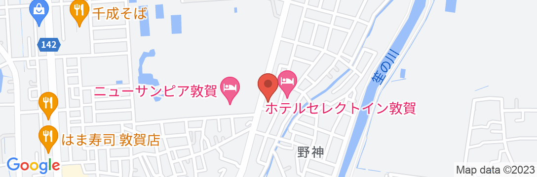 ホテルセレクトイン敦賀の地図