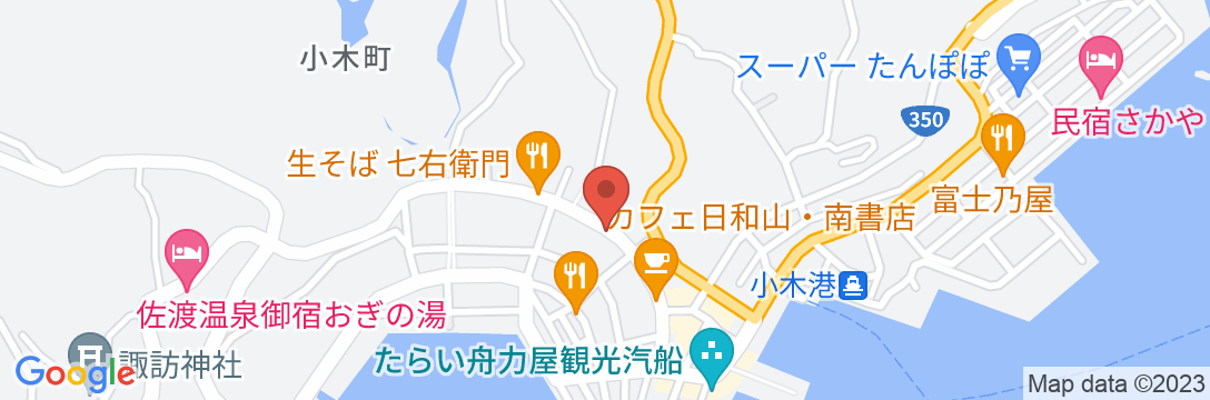 お宿 宝家 <佐渡島>の地図