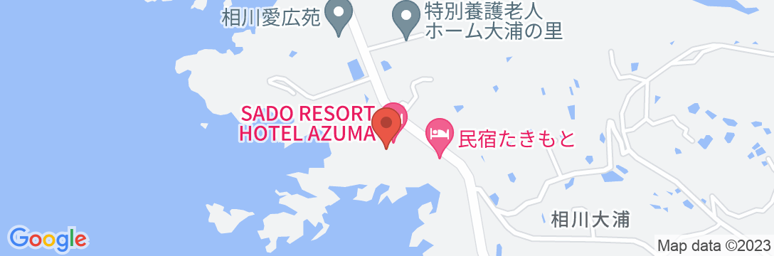 HOTEL AZUMA(ホテル吾妻)<佐渡島>の地図