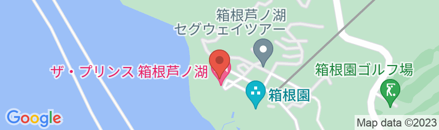 ザ・プリンス 箱根芦ノ湖の地図