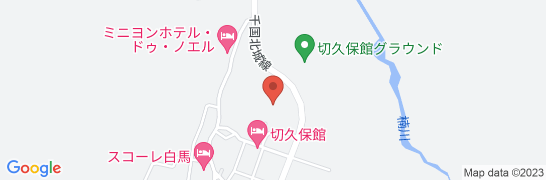 白馬姫川温泉 白馬岩岳 岳園荘の地図