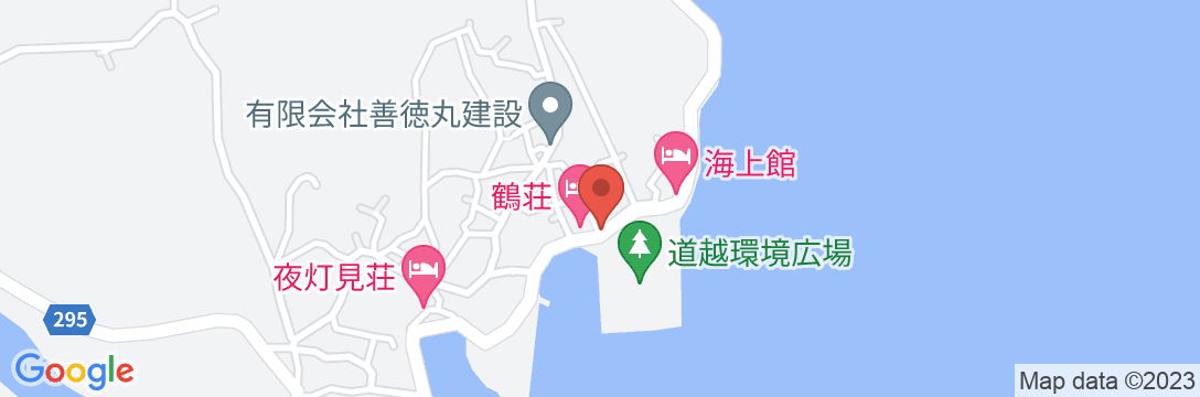 たら竹崎温泉 旅館 鶴荘の地図