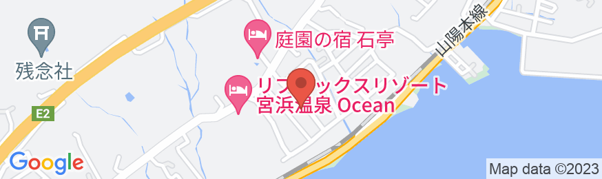 宮浜温泉 旅館 かんざきの地図