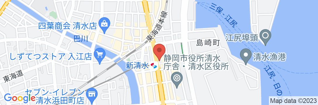 ホテル サンポート<静岡県>の地図