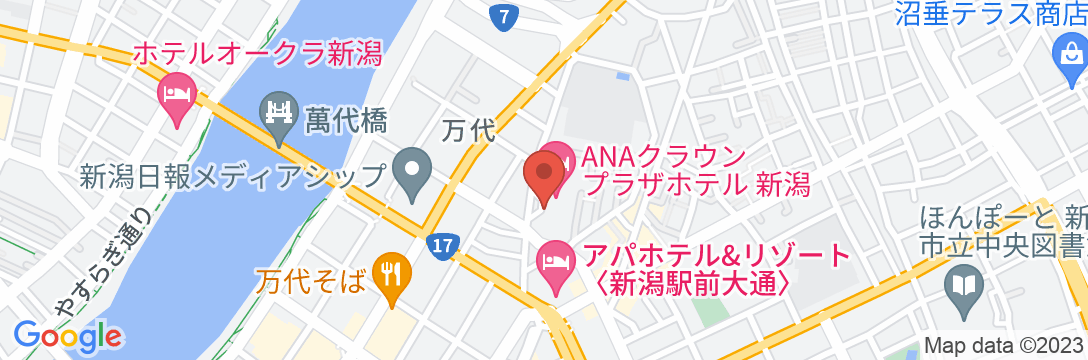 ANAクラウンプラザホテル新潟の地図