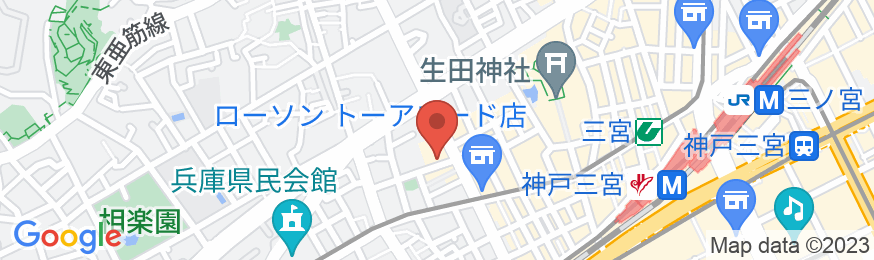 神戸トアロードホテル山楽の地図