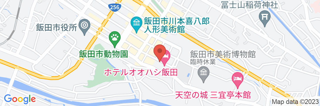 ホテルオオハシ飯田の地図