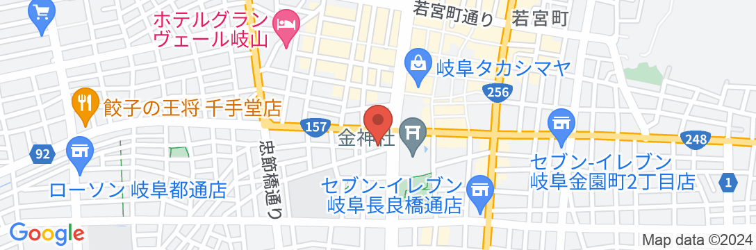 岐阜グリーンホテルの地図