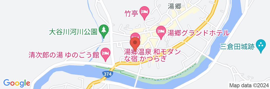 湯郷温泉 花の宿 にしき園の地図