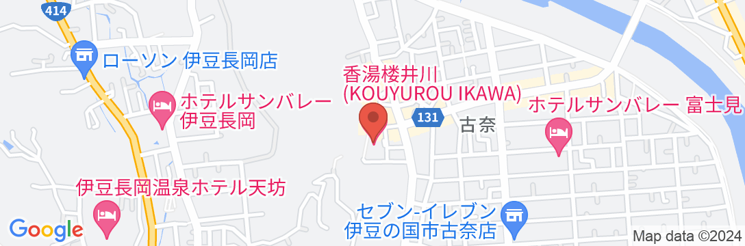 香湯楼井川 (KOUYUROU IKAWA)の地図
