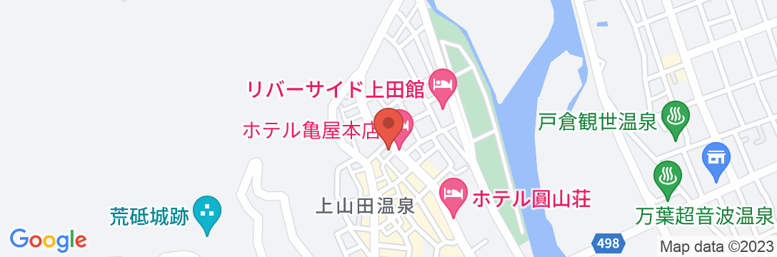 戸倉上山田温泉 心がふれあう民芸の宿 中央ホテルの地図
