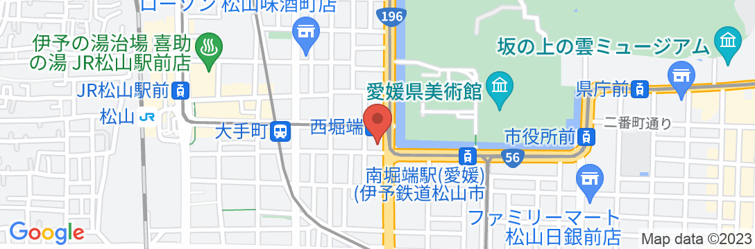 ホテルマイステイズ松山の地図
