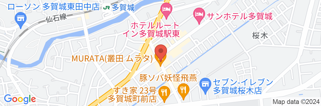 ホテルキャッスルプラザ多賀城(BBHホテルグループ)の地図