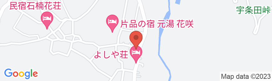 天然温泉 山喜荘の地図