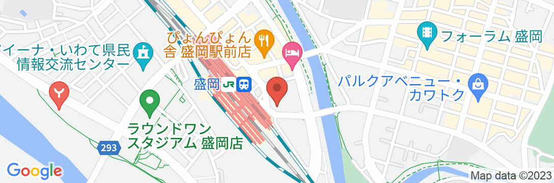 ホテルルートイン盛岡駅前の地図
