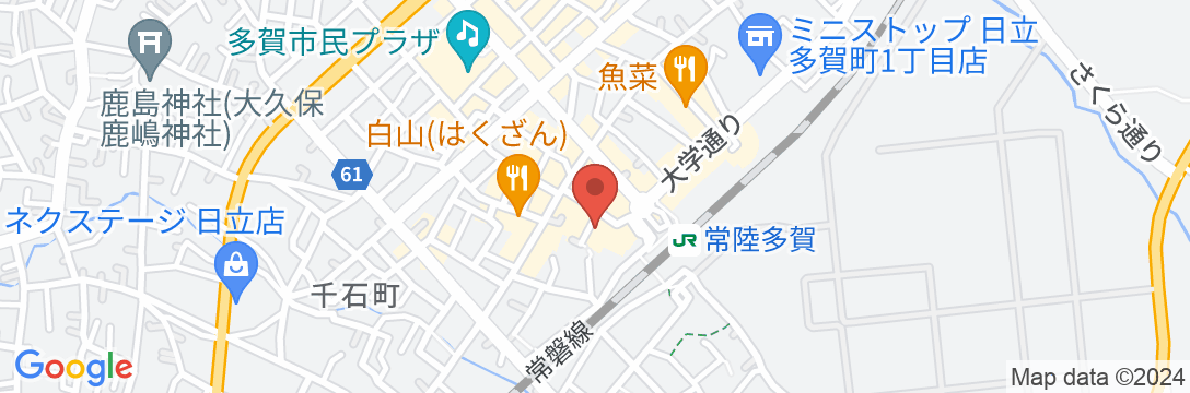 多賀ビジネスホテル 舞凛館の地図