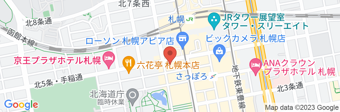 ホテルグレイスリー札幌の地図