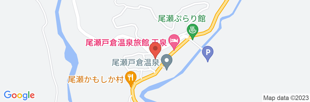 尾瀬戸倉温泉 平人(ひらんど)旅館の地図