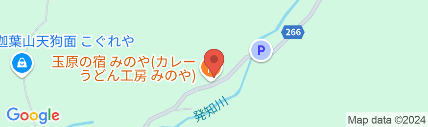 玉原の宿 みのやの地図