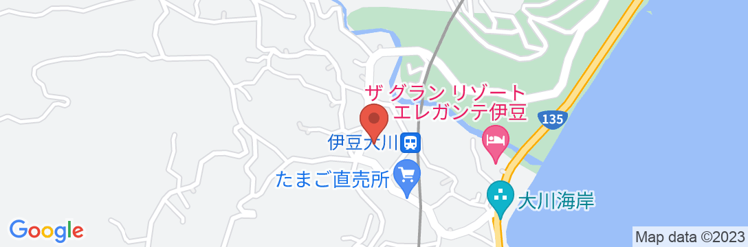 伊豆 AZUMA 東(旧 伊豆大川温泉ホテル)の地図