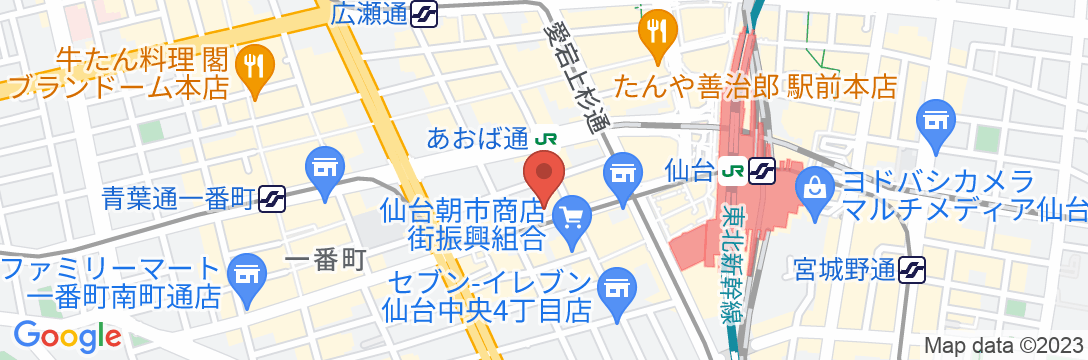 コンフォートホテル仙台西口の地図