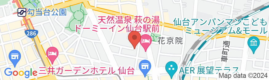 東横INN仙台西口広瀬通の地図