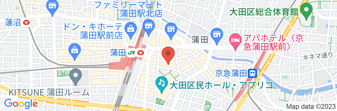 カプセルイン蒲田の地図