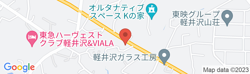 ホテル プティ・リヴィエール軽井沢の地図
