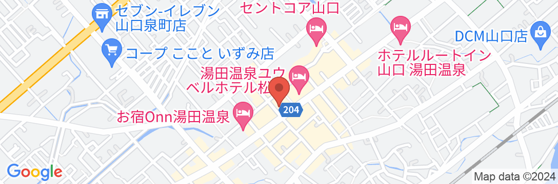 湯田温泉 松田屋ホテルの地図