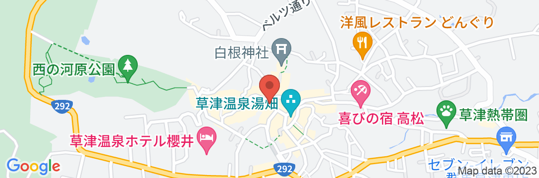 草津温泉 群龍館の地図