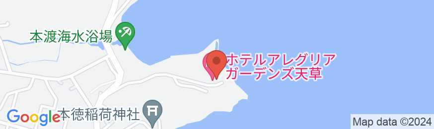 天草温泉 ホテルアレグリアガーデンズ天草の地図