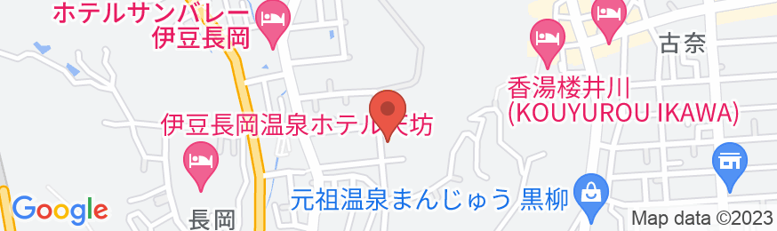 伊豆長岡温泉 割烹旅館 新叶の地図
