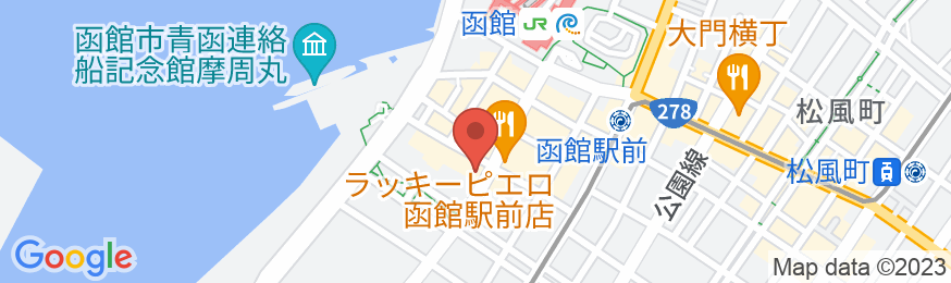 東横INN函館駅前朝市の地図