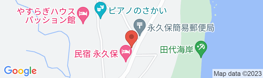 「屋久島」 民宿 永久保 <屋久島>の地図