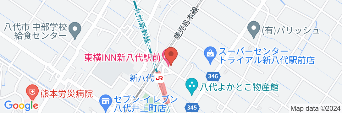 東横INN新八代駅前の地図