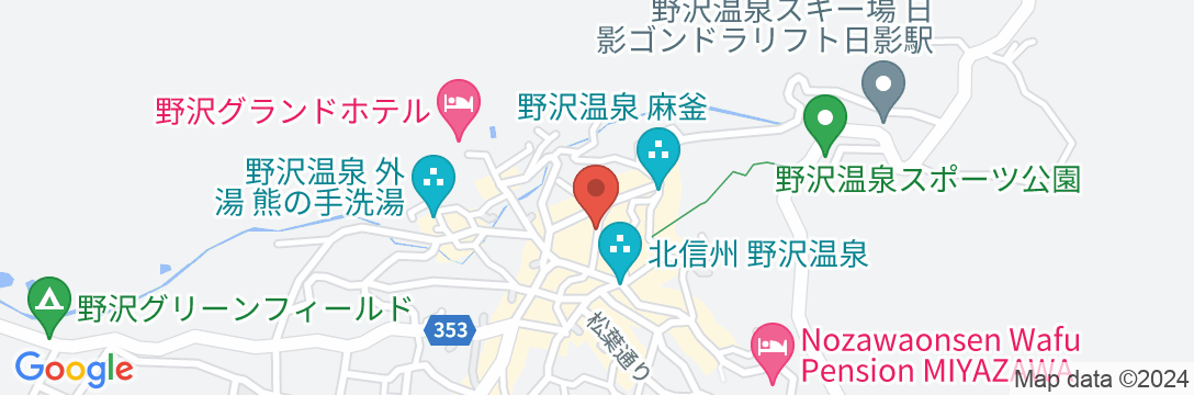 野沢温泉 山田屋旅館の地図