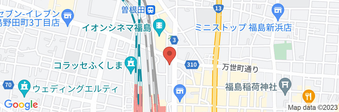 東横INN福島駅東口1の地図