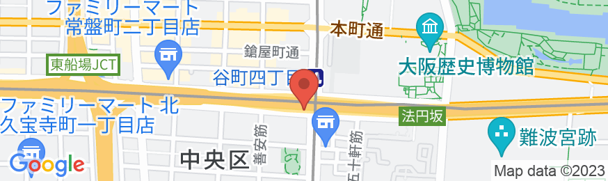 東横INN大阪谷四交差点の地図