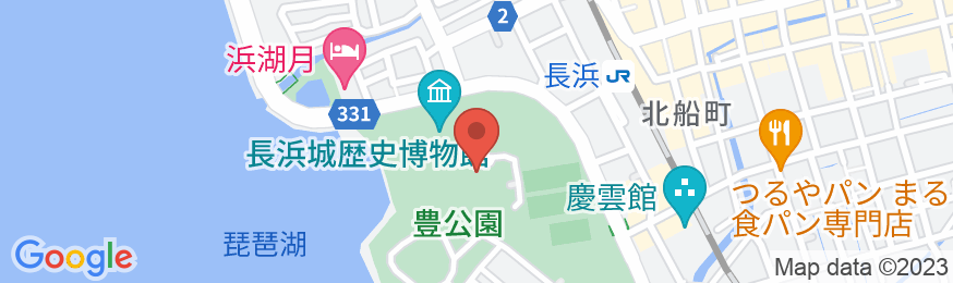 長浜太閤温泉 国民宿舎 豊公荘の地図