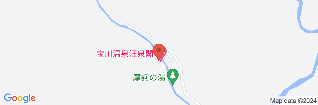 宝川温泉汪泉閣の地図