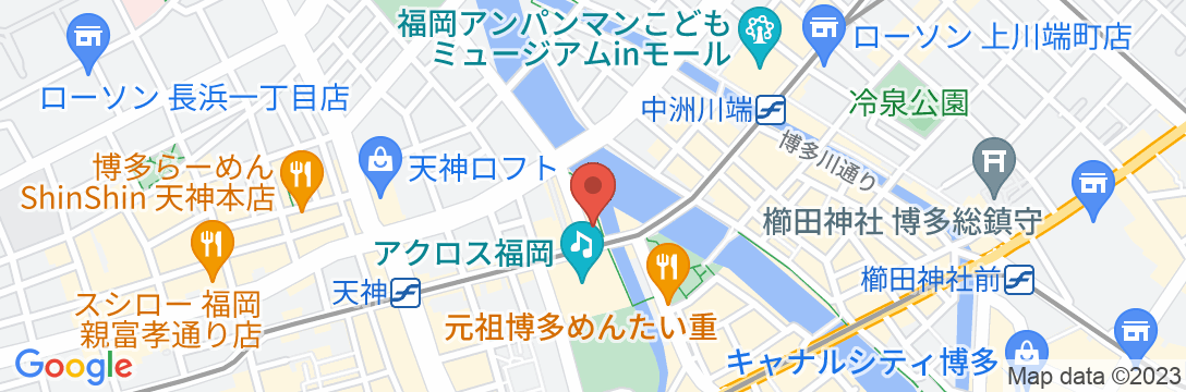 西鉄イン福岡 アクロス福岡前の地図