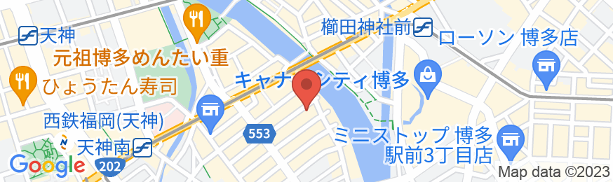 ザ・ワンファイブテラス福岡の地図