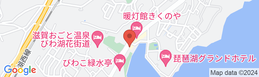 湖畔の宿 雄琴荘の地図