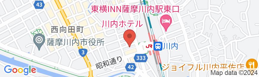 川内ホテルの地図