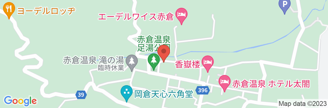 赤倉温泉 山宿 昌和荘の地図