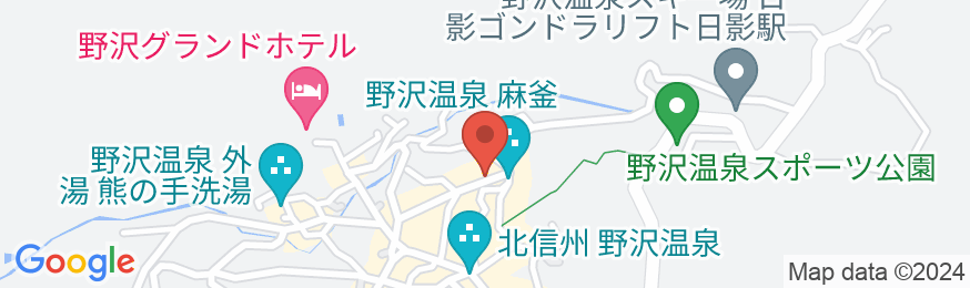 野沢温泉 村のホテル 住吉屋の地図